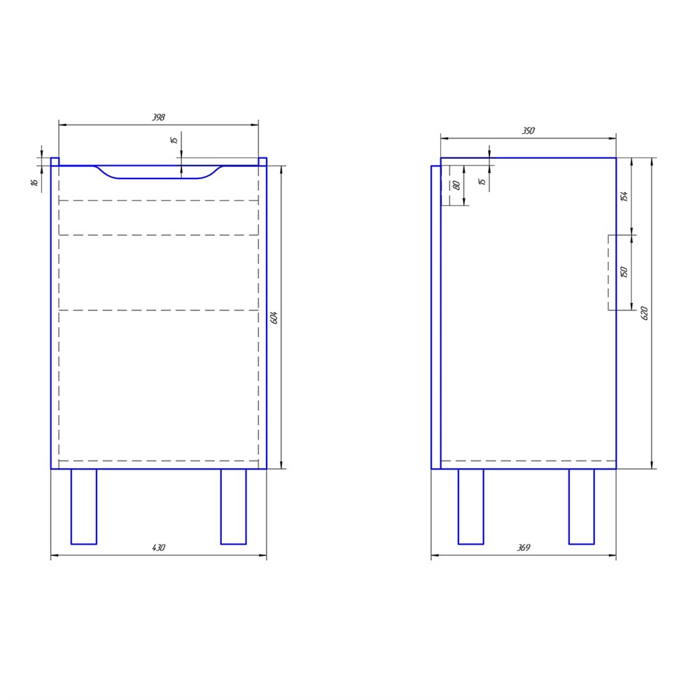 Тумба с раковиной dreja mini 50