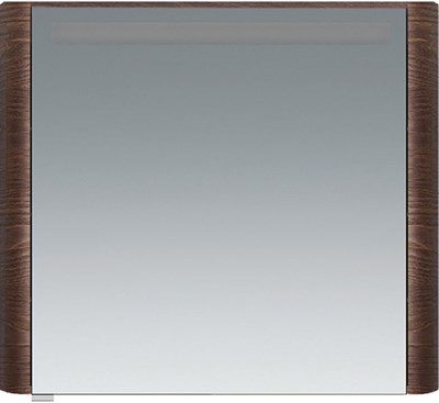 Зеркальный шкаф с подсветкой Am.Pm Sensation 80 M30MCL0801NF левосторонний, орех текстурированный (M30MCL0801NF) - фото 182082