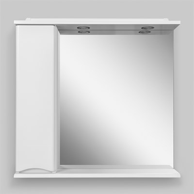 Зеркальный шкаф с подсветкой Am.Pm Like M80MPL0801WG левосторонний, белый глянец (M80MPL0801WG) - фото 182813