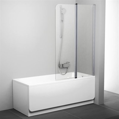 Шторка для ванны Ravak CVS2-100 P блестящий+транспарент (7QRA0C00Z1) - фото 212579