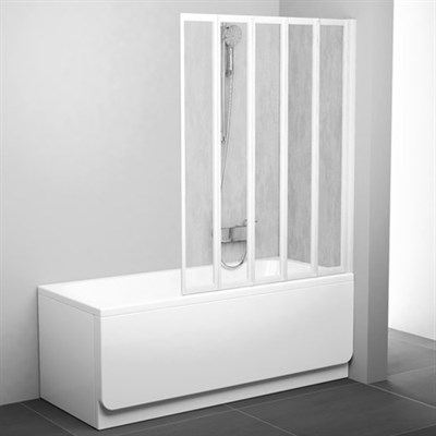 Шторка для ванны Ravak VS5 белая+рейн (794E010041) - фото 213244