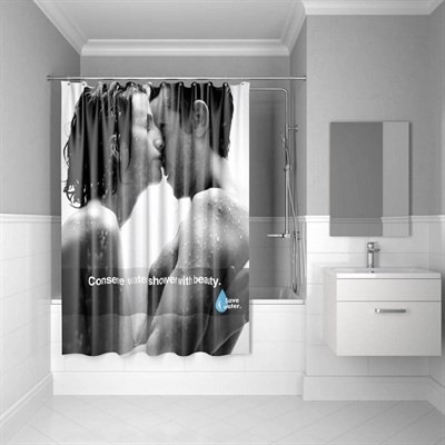 Штора для ванной комнаты IDDIS Romance 200*180 см romance (SCID160P) - фото 260312
