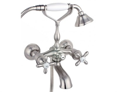 Смеситель для ванны с душем Timo Ritz  (0144Y silver cross) - фото 261902