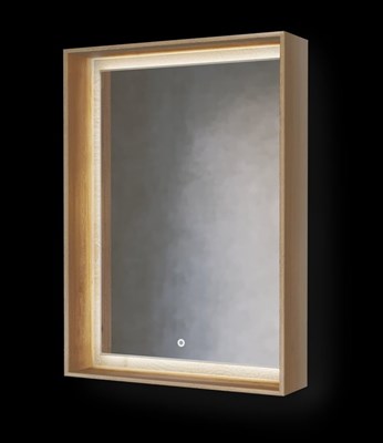 Зеркало Frame 60 Дуб трюфель с подсветкой  (Fra.02.60/DT) - фото 284641