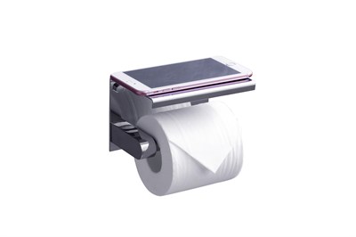 Держатель туалетной бумаги с полкой RUSH Edge ED77141 Chrome (ED77141 Chrome) - фото 294331