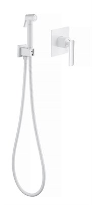 Смеситель встроенный с гигиеническим душем Timo Torne хром-белый  (4389/00-16SM) - фото 339308