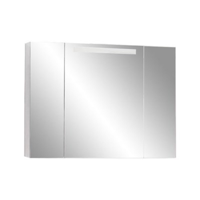 Зеркальный шкаф Aquaton Мадрид 100 со светильником белый  (1A111602MA010) - фото 340709