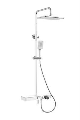 Тропическая душевая система со смесителем для ванны и полкой RUSH  (PL5535-60) - фото 345308