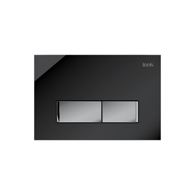 Клавиша смыва IDDIS Uniglass универсальная черное стекло 010 (UNG10GBi77) - фото 362295