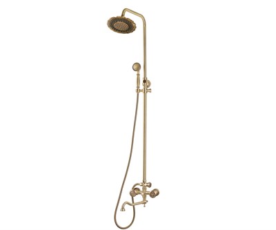 Комплект двухручковый для ванны и душа Bronze de Luxe ROYAL (10121DDF) - фото 367023