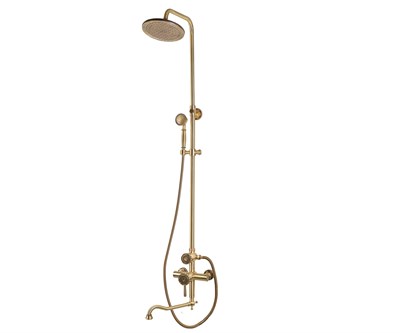Комплект одноручковый для ванны и душа Bronze de Luxe WINDSOR (10120DR) - фото 367127