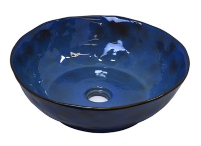 Раковина-чаша на столешницу Bronze de Luxe, сине-коричневый  (2000) - фото 372091