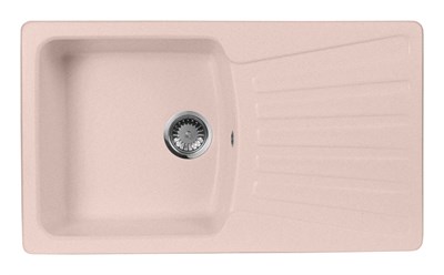 Мойка кухонная AquaGranitEx M-12 (315) розовый - фото 381583