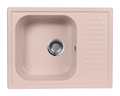 Мойка кухонная AquaGranitEx M-13 (315) розовый - фото 381631