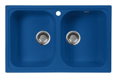 Мойка кухонная AquaGranitEx M-15 (323) синий - фото 381731
