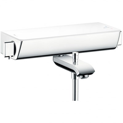 Смеситель для ванны Hansgrohe Ecostat Select 13141400 с термостатом Хром Белый - фото 389065