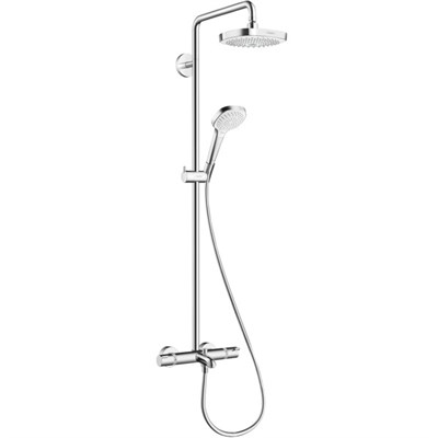 Душевая система Hansgrohe Croma Select E 27352400 с термостатом Хром Белая 27352400 - фото 391241