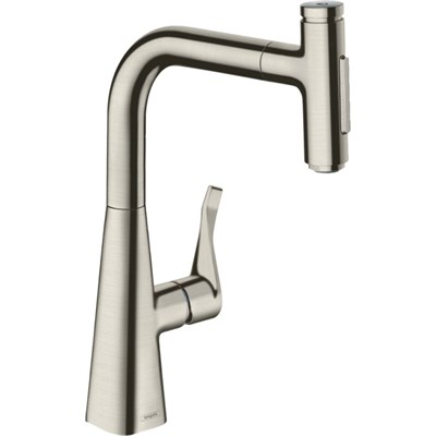 Смеситель для кухни Hansgrohe Metris Select M71 73817800 Нержавеющая сталь 73817800 - фото 394018