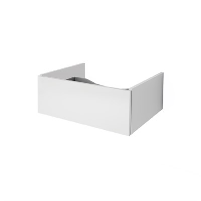 Ящик Dreja  BOX, 60 см, подвесной, для стеклянной столешницы LINE, 1 ящик, push-to-open, белый глянец (99.9100) - фото 441635