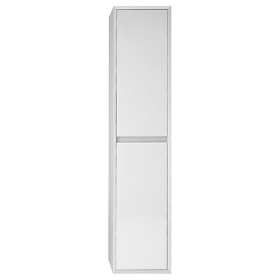 Пенал Dreja  INSIGHT, 35 см, подвесной, универсальный, 2 дверцы, 4 стеклянные полки, белый глянец (99.9201) - фото 441668