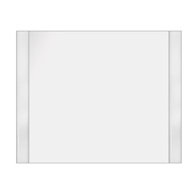 Зеркало Dreja  UNI, 105 см, без подсветки, белый (99.9007) - фото 442452