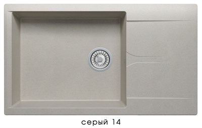 Кухонная мойка  Polygran (Gals-862 Серая №14) (444584) - фото 444339
