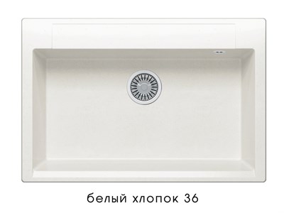Кухонная мойка  Polygran (ARGO-760 №36 белый хлопок) (473387) - фото 444410