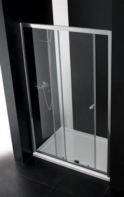 Душевая дверь в нишу Cezares Anima BF-1 110 профиль Хром стекло прозрачное - фото 459013