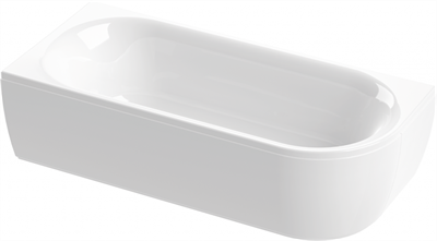 Фронтальная панель для ванны Cezares METAUROCORNER-180-SCR-R Белая - фото 462250