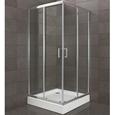 Душевой уголок BelBagno Uno 100х100 UNO-195-A-2-100-C-Cr профиль Хром стекло прозрачное UNO-195-A-2-100-C-Cr - фото 467292