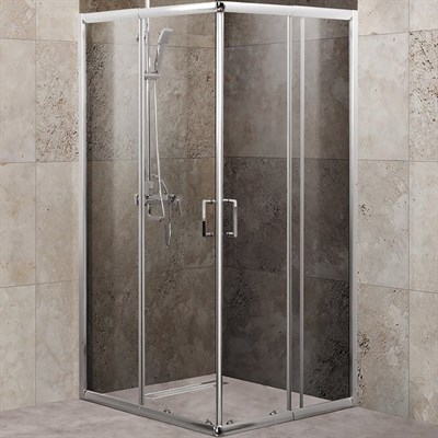 Душевой уголок BelBagno Unique 100х100 UNIQUE-A-2-85/100-C-Cr профиль Хром стекло прозрачное UNIQUE-A-2-85/100-C-Cr - фото 471700