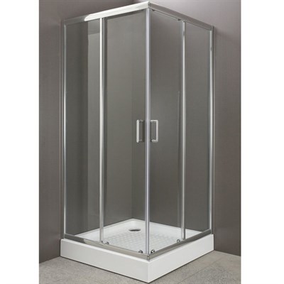 Душевой уголок BelBagno Uno 90x90 UNO-A-2-90-C-Cr профиль Хром стекло прозрачное UNO-A-2-90-C-Cr - фото 472033