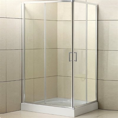 Душевой уголок BelBagno Uno 120х100 UNO-195-AH-2-120/100-C-Cr профиль Хром стекло прозрачное UNO-195-AH-2-120/100-C-Cr - фото 472340