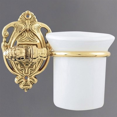 Стакан для зубных щеток Art&Max Impero AM-1230-Cr Античное золото - фото 473711