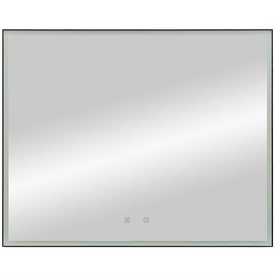 Зеркало Art&Max Arezzo AM-Are-1000-800-DS-FC-H-Nero с подсветкой с сенсорным выключателем Черное - фото 474067