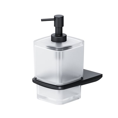 Стеклянный диспенсер для жидкого мыла с настенным держателем Am.Pm Inspire 2.0, черный (A50A36922) - фото 477268