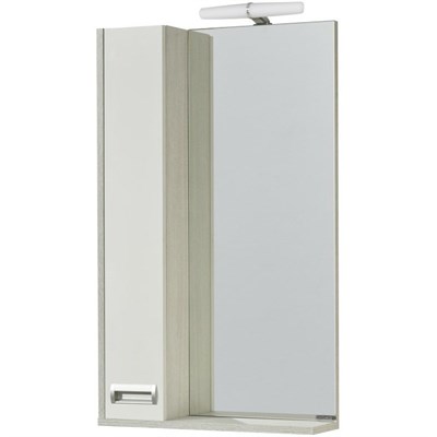 Зеркальный шкаф Aquaton Бекка PRO 50 белый, дуб сомерсет 1A214502BAC20 - фото 477535
