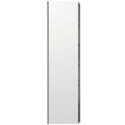 Шкаф - колонна Aquaton Сканди с зеркалом белый, дуб верона 1A253403SDB20 - фото 477775