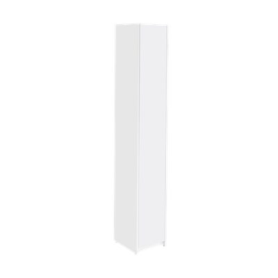Шкаф - колонна Aquaton Лондри белая, узкая 1A260603LH010 - фото 479599