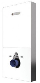 Модуль для подвесного унитаза Oli QR-Inox Susp Button, белый  (061565) - фото 492435