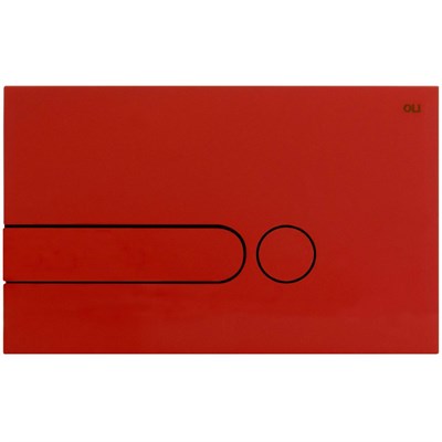 Панель механическая двойная OLI I-PLATE, пластик красный (670007) - фото 492562