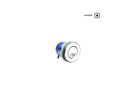 Кнопка пневматическая одинарнаяя OLI Sphera -, пластик, хром глянец (605274) - фото 492801