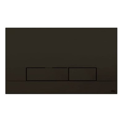 Панель механическая двойная OLI pure Narrow, пластик soft-touch черный, (148303) - фото 492951