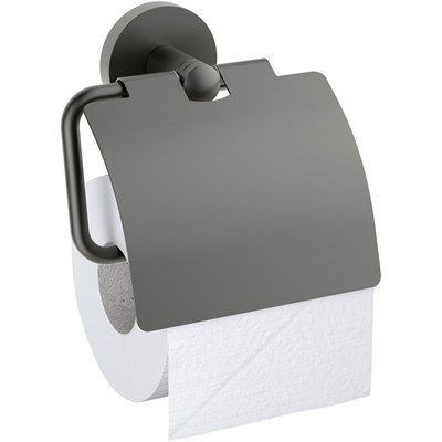 Держатель туалетной бумаги Timo Saona 13042/18 с крышкой Черное золото - фото 504059