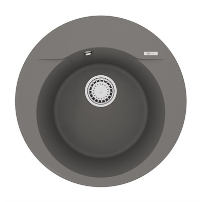 Кухонная мойка Lemark SULA 500 врезная круглая из кварцгранита цвет: Серый шёлк (9910005) - фото 504730