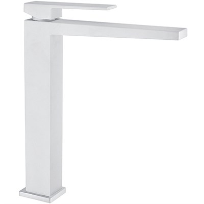 Смеситель для раковины Fiore KUBE 100BB8518, белый Kube(100BB8518) 100BB8518 - фото 518724