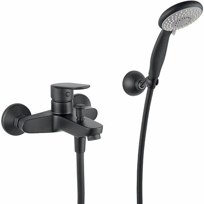 Смеситель для ванны Fiore KEVON BLACK MATT 81NN8150, черный Kevon(81NN8150) 81NN8150 - фото 518875