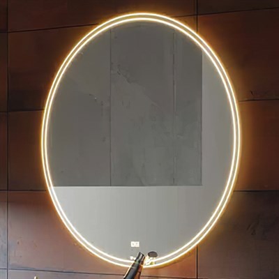 Зеркало Clarberg Circle 100 с подсветкой и подогревом с сенсорным выключателем (CIR0210 ) - фото 520028
