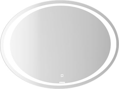 Зеркало Clarberg Ellipse 100 ELI0210 с подсветкой с сенсорным выключателем - фото 520101