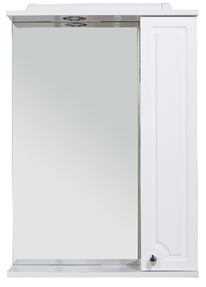Зеркало RUSH со шкафчиком CRETE 75 Белый глянец  (CRM35075W) - фото 536584